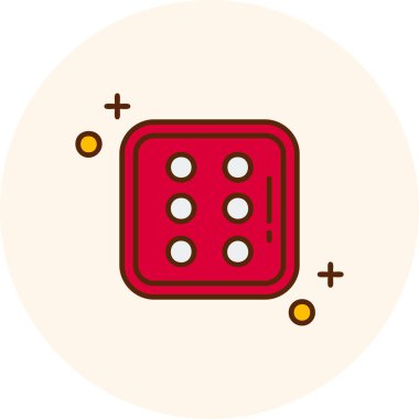 zar simgesi vektör illüstrasyonu