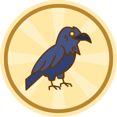 Kuş vektör simgesi. Kuş vektör simgesinin gösterimi