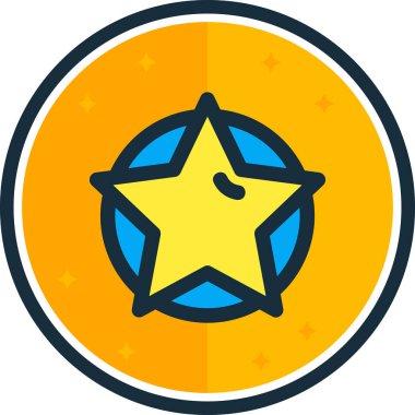 Yıldız. Web simgesi basit tasarım