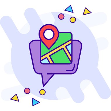 konum haritası imleci simgesi - taslak biçimi