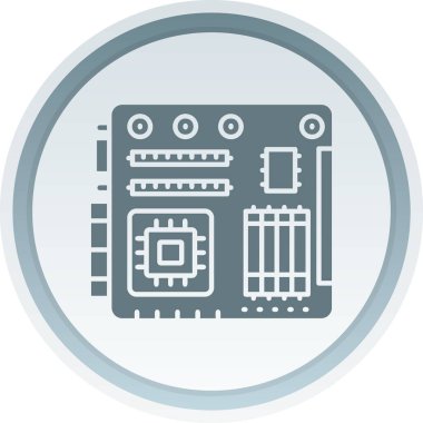 İşlemci. Web simgesi basit tasarım