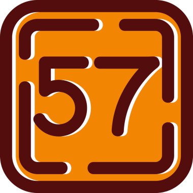 7 numaralı vektör simgesi