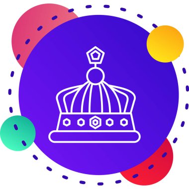 Renk çizgisi sirk simgesi beyaz arkaplanda izole edilmiş. Lunapark. Lunapark. Değişken rastgele dinamik şekiller. vektör.