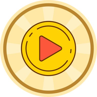 Altın paranın vektör illüstrasyonu