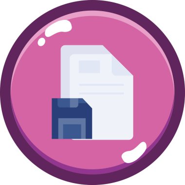 belge belgesi simgesi düz biçimli