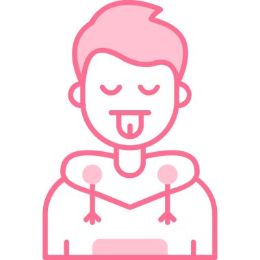 Moda tarzında izole edilmiş vampir simgesi