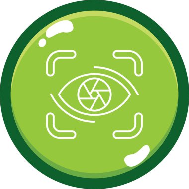 Göz. Web simgesi basit illüstrasyon