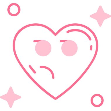 Kalp. Web simgesi basit illüstrasyon