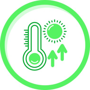 termometre simgesi vektör illüstrasyonu