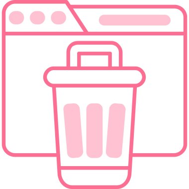 Çöp kutusu. basit vektör