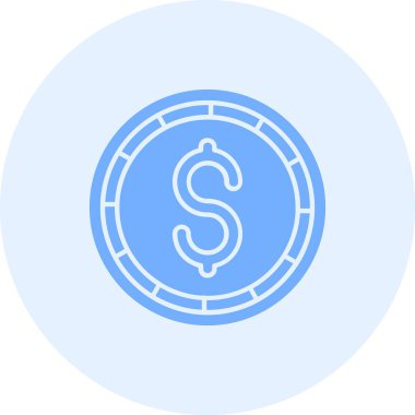 Para için. Web simgesi basit illüstrasyon