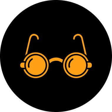 gözlük simgesi vektör illüstrasyonu