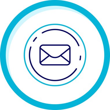 E-posta. Web simgesi basit illüstrasyon