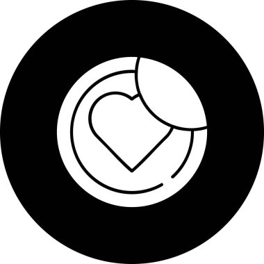 Modern b 'nin vektör illüstrasyonu ikon kalpten yoksun