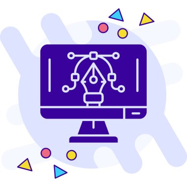 seo modern simgesinin vektör illüstrasyonu