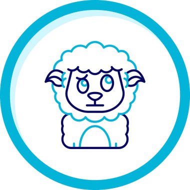 koyun vektör simgesi, hayvan işareti, grafik simgesi