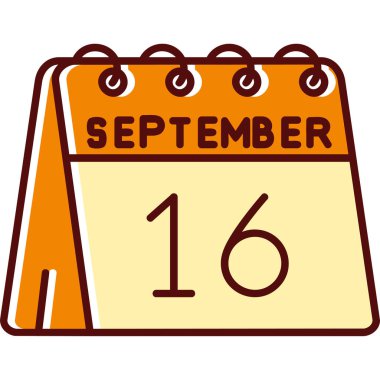 Düz stil takvim simgesini