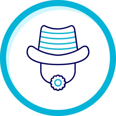 Şapka. Web simgesi basit illüstrasyon