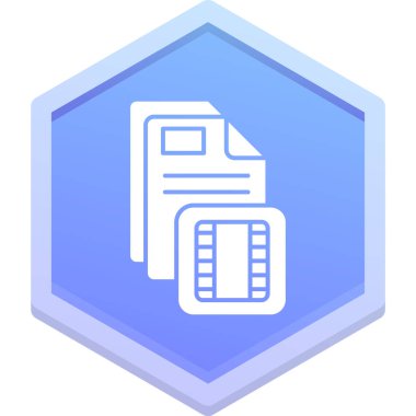 Dosya. Web simgesi basit illüstrasyon