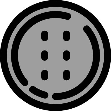 Kumarhane yonga simgesi renk ana hatları vektörü