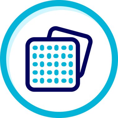 Alışveriş poşeti ikon vektör illüstrasyonu