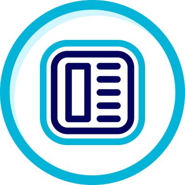 Bir kitap simgesinin vektör illüstrasyonu