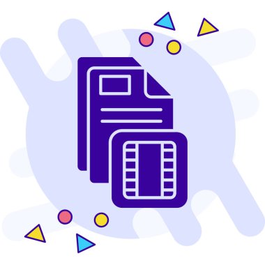 Dosya. Web simgesi basit illüstrasyon