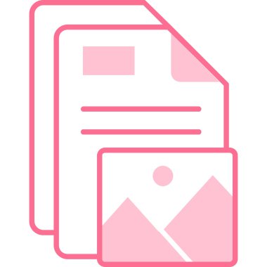 belge simgesi vektör illüstrasyonu