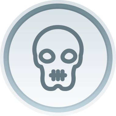 kafatası simgesi modada izole edilmiş arkaplan