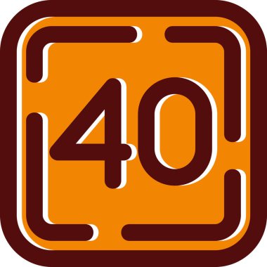 vektör turuncu etiket simgesi