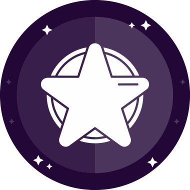Yıldız. Web simgesi basit tasarım
