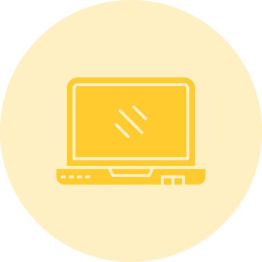 Bilgisayar. Web simgesi basit illüstrasyon