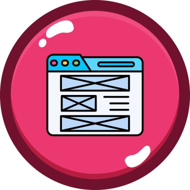 Tarayıcı web simgesi - taslak biçimi