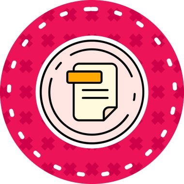 Kumarhane kartı çipi simgesi, taslak biçimi