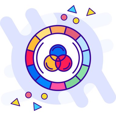 oyun topu vektör renk çizimi