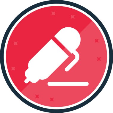 Beyzbol sopası ikonu. vektör illüstrasyonu