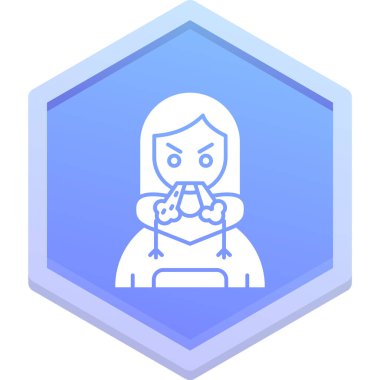 bir bardak çay ile kız.