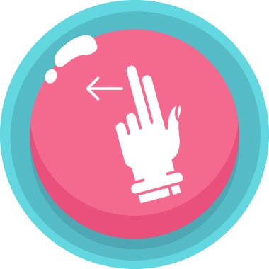 Eldiven simgesi vektör illüstrasyonu