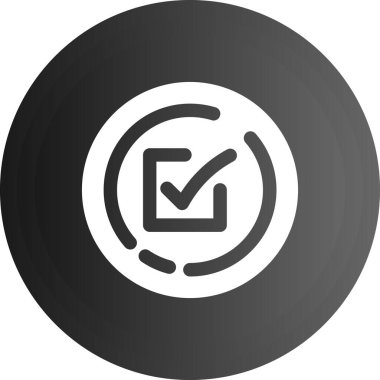 Onay işareti simgesini, basit tarzı