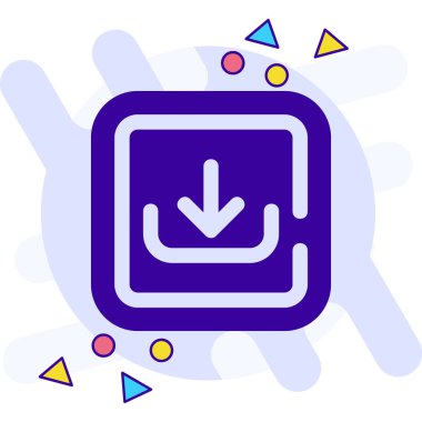 İndir. Web simgesi basit illüstrasyon