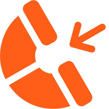 Yön ok simgesi. vektör illüstrasyonu