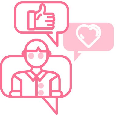 Geri besleme simgesi, vektör illüstrasyonu