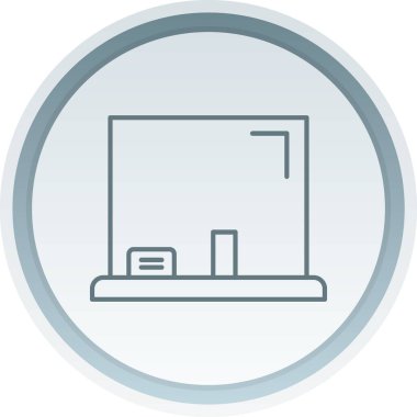 bilgisayar monitörü ikon vektör illüstrasyonu