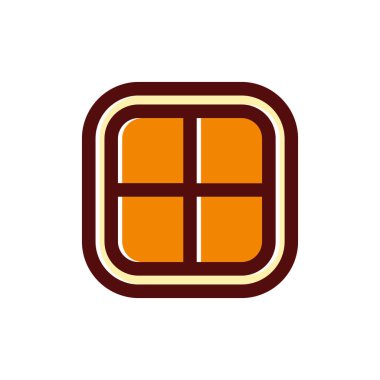 Beyaz arkaplanda kare çerçeve simgesi