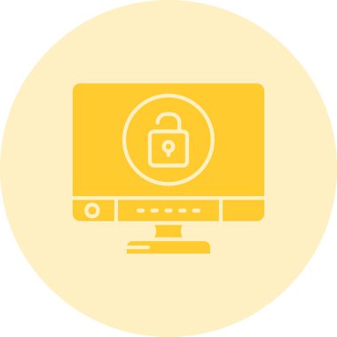 ikon vektör illüstrasyonunu kilitle