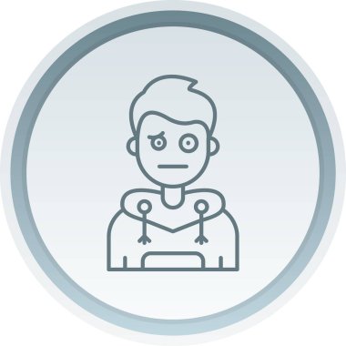 avatar. Web simgesi basit illüstrasyon