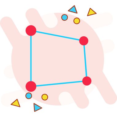 Çizgi film simgesinin vektör çizimi