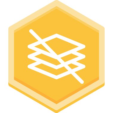 Bal Dipper simgesi yumuşak turuncu arkaplanda izole edilmiş düz moda tarzında