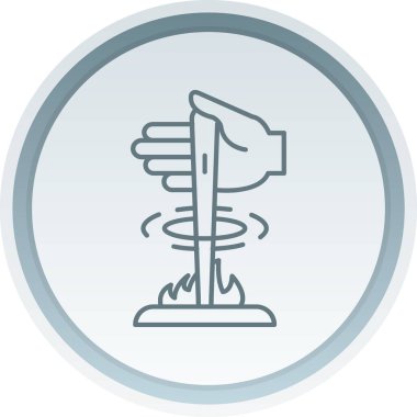 Tek bir simgenin vektör illüstrasyonu