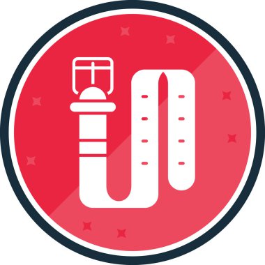 Tek izole edilmiş simgenin vektör illüstrasyonu